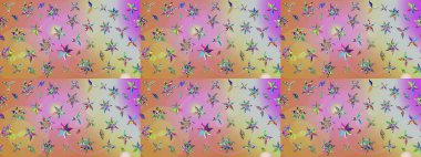 Çiçekli eskiz çizimi. Tarafsız ve pembe renklerde çiçekler. Renkli Yaz Temalı eskiz kalıbı. Düz Çiçek Elementleri Tasarımı.