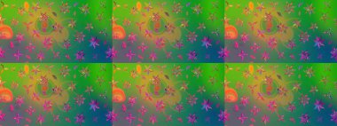 Eskiz Vintage Çiçek Deseni. Raster Kalça dokusu deseni.