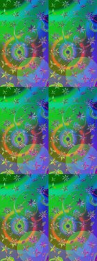 Organik motif arka planı. Çizim kalıbı. Raster illüstrasyonu. Ultraviyole kumaş deseni.