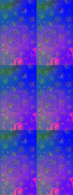 Motley illüstrasyonu. Küçük renkli çiçekler. Küçük çiçekte güzel bir desen. Moda baskıları için zarif bir şablon. Mor ve mavi çiçekli bahar çiçekleri.