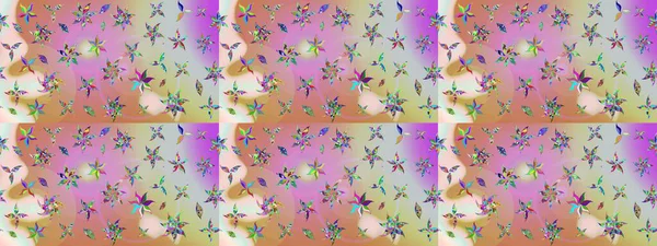 Elle çizilmiş sonbahar çiçeği deseni. Renkli nötr ve pembe çizim kalıpları. Doodle tarzı. Tekstil ve kapak tasarımı için mükemmel. Tarafsız ve pembe renkte çiçekler.