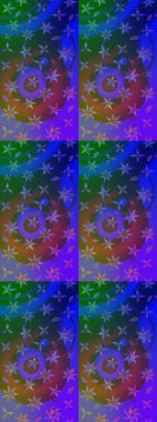 Bahar çiçekleriyle güzel bir çiçek deseni çizmişsin. Güzel kumaş deseni. Raster illüstrasyonu.