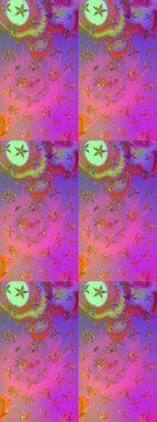 Çiçekli bahar çiçekleri. Küçük çiçekte güzel bir desen. Küçük renkli çiçekler. Moda baskıları için zarif bir şablon. Motley illüstrasyonu. Çizim.