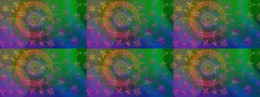 Yeşil ve mavi renkte manzaralı çiçek deseni. Çiçek kompozisyonu, el boyası, hassas şablon. Üst manzara, yumuşak stil. Sevgililer günü ve tebrik kartı konsepti için şık bir davet.