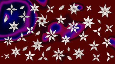 Raster Hip kumaş deseni. Eskiz Vintage Çiçek Deseni.