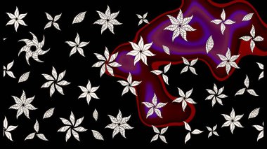 Raster deseni. Küçük çiçekte güzel bir çiçek deseni var. Çiçekli çiçek deseni, suluboya..