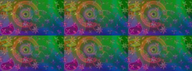 Klasik çiçek desenli. Paketleme, tekstil, duvar kâğıdı için çiçek eskizi. Yumuşak fayans. Raster 'ın taze dokusu. Yumuşak pamuk tasarımı.