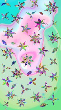 Çiçekli çizim şekli. Tarafsız ve mavi renkte çiçekler. Renkli Bahar Teması eskiz kalıbı. Düz Çiçek Elementleri Tasarımı.