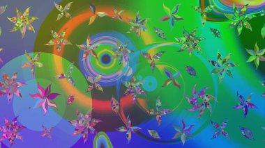 Çiçek deseni. Raster güzel kumaş deseni çiziyor. Renkli Bahar Teması eskiz kalıbı. Düz Çiçek Elementleri Tasarımı.