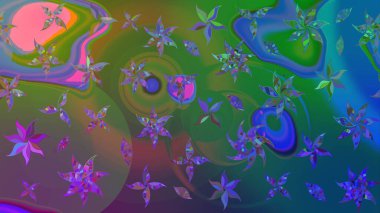 Suluboya çizim kalıbı. Dekorasyon ve tasarım için güzel bir desen. Moda baskısı. Çiçeğin suluboya çizimlerinin mükemmel deseni. Eski model. Raster illüstrasyonu.