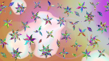 Küçük çiçekteki sevimli çiçek deseni. Tarafsız ve gri renkte çiçekler.