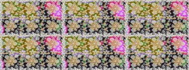 Kusursuz oryantal klasik altın desen. Gri ve nötr renklerde altın tekrarlayan elementler içeren Raster soyut arkaplanı.