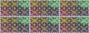 Doğum günü kartı, davetiye ya da afiş için iyidir. Kusursuz ortaçağ çiçek deseni. Dekoratif simetri arabesk. Kahverengi ve nötr renklerde altın. Raster illüstrasyonu.