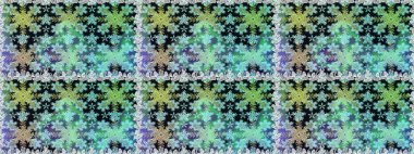 Kusursuz kıvırcık saçlar. Raster altın desen. Doğulu stil altın deseni altın elementlerle mavi ve nötr renklerde arabesliyor..