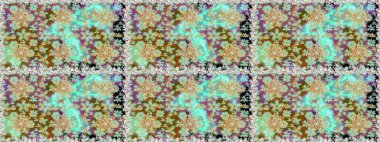 Tarafsız, kahverengi ve altın desenli. Klasik raster şablonu. Tekrarlayan ögelerle kusursuz soyut arkaplan.