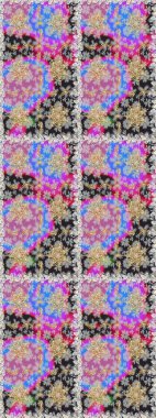 Doğu tarzında klasik tasarım öğesi. Gri nötr renkte geleneksel Arap dekoru. Çiçekli süslemeli, pürüzsüz bir desen. Duvar kâğıdı için altın süslü bir illüstrasyon. Süslü dantel iz sürücü