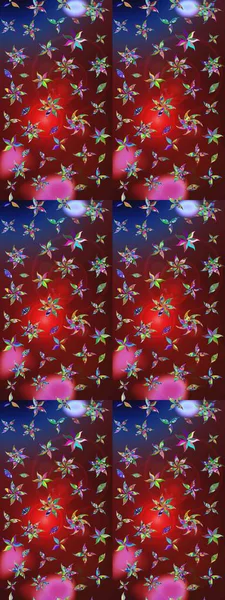 Kırmızı ve kahverengi renkte çiçekler. Küçük çiçekte sevimli çiçek deseni var..