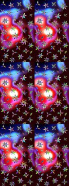 Bahar mevsimi. Tatil havası. Nazik romantik baskı. Raster güzel bir çiçek deseni çiziyor..