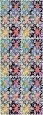 Kusursuz damaske klasik altın desen. Raster illüstrasyonu. Tekrarlayan elementlerle soyut arkaplan oluşturun. Tarafsız ve gri renklerde altın sarısı elementlerle altın pürüzsüz desen.