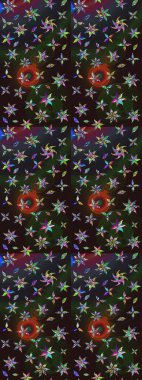 Modern gelişim, gri ve kahverengi raster arka plan duvar kağıdı çizimi, klasik çizgili desenli desenli çiçekler, çiçekli süsler. Çiçekli el çizimi çizimi deseni.