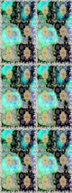 Çiçek deseni. Duvar kâğıdı barok, İspanyol kumaşı. Şık bir grafik desen. Kusursuz raster arka plan. Kahverengi ve bej renklerdeki altın elementler.