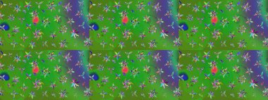 Klasik çiçek desenli. Paketleme, tekstil, duvar kâğıdı için çiçek eskizi. Yumuşak fayans. Raster 'ın taze dokusu. Yumuşak pamuk tasarımı.