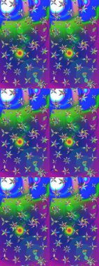 Raster. Eski usul. Kumaş, tekstil, duvar kağıdı baskısı için. Tomurcukları çiçek olan sevimli bir çiçek deseni. Raster illüstrasyonu. Taslak arkaplan.