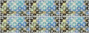 Küçük çaplı çiçeklerdeki basit şirin desenler. Raster illüstrasyonu. Tekstil veya kitap kapakları, imalat, duvar kağıtları, baskı, hediye paketi ve yapıştırma kitabı için çiçeksiz arka plan.