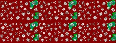 Düz Çiçek Elementleri Tasarımı. Kırmızı ve nötr renklerde çiçekler. Çiçekli çizim şekli. Renkli Bahar Teması çizim şablonu.