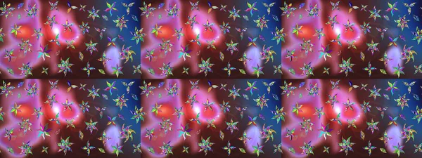 Parlak çiçekli kolaj çiçekleri kahverengi ve mavi. Çiçekli zambakların eskiz geçmişi. Çiçek tasarımı için inanılmaz kolaj cennet tarzı..