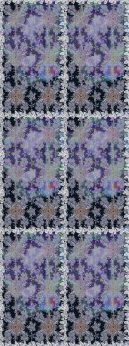 Gri ve nötr renkte çiçekler. Raster illüstrasyonunda kusursuz çiçek deseni.