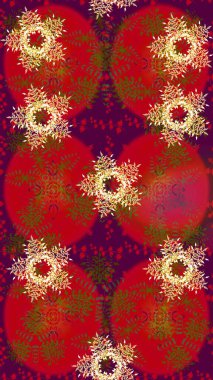 Son moda kar taneleri ve elementler onun kartlarını gösteriyor. Retro stil dokusu, şablon kış elementleri. Modern tasarım posteri, kapak, kırmızı, mor ve kahverengi renkli kart tasarımı. Kar taneleri tasarımı.