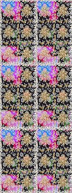 Damask altın soyut çiçek gri ve nötr renklerde pürüzsüz desen. Raster illüstrasyonu. Süsleme.