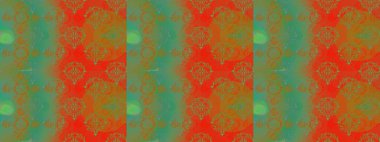 Sınır Kızılderili çiçekli paisley patten. Raster Henna tarzı. Etnik Mandala havlusu. Kusursuz süs izi. Tebrik kartı arkaplanı, boyama kitabı, arkaplan, tekstil için kullanılabilir.