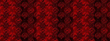 Küçük çiçekteki sevimli çiçek deseni. Kırmızı, siyah ve kahverengi renkte çiçekler.