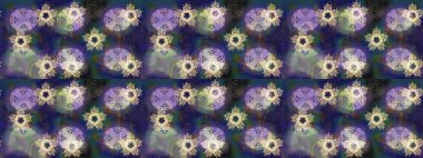 Renkli elementlerle Raster ilginç desen.