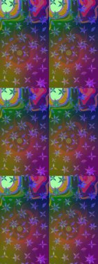 Küçük kahverengi ve yeşil çiçeklerle oldukça eski bir besin torbası deseni. Tekstil, kumaş, kapaklar, duvar kağıtları, baskı, paket, koleksiyon defteri, örgü, dekupaj için çiçek arkaplanı..