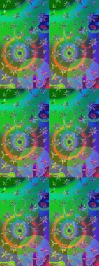 Çiçekli bahar çiçekleri. Küçük çiçekte güzel bir desen. Küçük renkli çiçekler. Moda baskıları için zarif bir şablon. Motley illüstrasyonu.