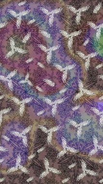 Büyük bir çiçek boyası seti. Kartlar, davetiyeler, tarih kartları ve daha fazlası için kullanılabilir. Raster şirin suluboya çiçek deseni çizimi.