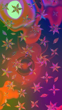 Güzel suluboya yaz çiçekleri deseni..