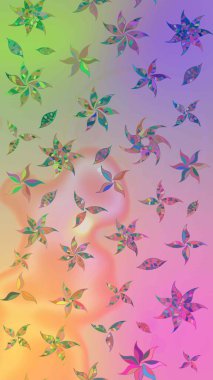 Raster güzel bir çiçek deseni çizmiş. Bahar mevsimi. Tatil havası. Nazik romantik baskı.