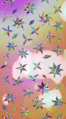 Tarafsız ve bej renkli çiçeklerle çizilmiş çiçek deseni. Suluboya tarzında tarafsız ve bej renkte çiçekler.