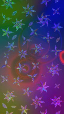 Güzel suluboya çiçekler, parlak resimler ilham verici ve mor çiçek desenli eskiz arka planı. Raster..