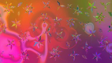 Bahar çiçekleriyle güzel bir çiçek deseni çizmişsin. Güzel kumaş deseni. Raster illüstrasyonu.