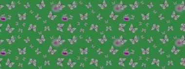 Raster illüstrasyonu. Kelebeklerle. Çizim, karalama, karalama. Erkekler, kızlar, kıyafetler, duvar kağıtları için soyut bir model. Sonsuz.