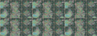 Çiçekli karalama şeklinde Raster çiçek deseni. Nazikçe, güzel çiçek arkaplanı. Yeşil renkte çiçekler.