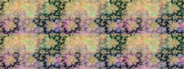 Raster altın tekstil baskısı. İslam tasarımı. Kusursuz desenli oryantal süs. Çiçek kiremitleri. Altın elementlerle nötr renklerde altın desen.