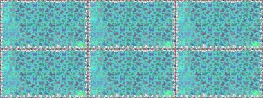 Raster. Kelebek desenli maviler. Kusursuz. Kumaş, kağıt, ambalaj kağıdı ve duvar kağıdı tasarımı için mükemmel bir arkaplan.