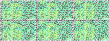 Kelebek desenli güzel çizim tasarımı. Yeşil renkli resimler.