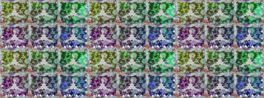 Raster stili kumaş deseni. Çiçekler suluboya desensiz.